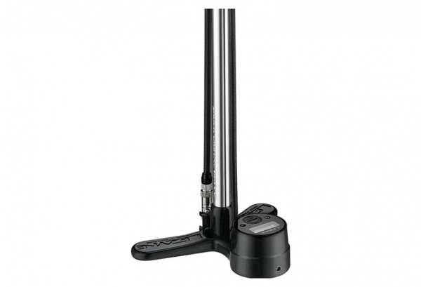 Pompe à Pied Lezyne Shock Digital Drive (Max 350 Psi / 24.1 Bar) Argent / Noir – Image 2