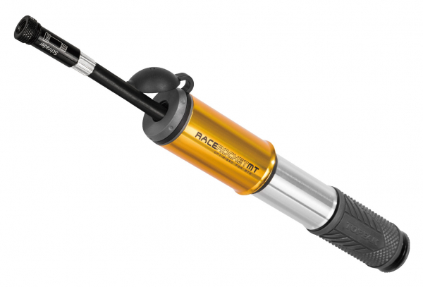 Pompe à Main Topeak Racerocket MT (Max 90 Psi / 6 Bar) Or – Image 2