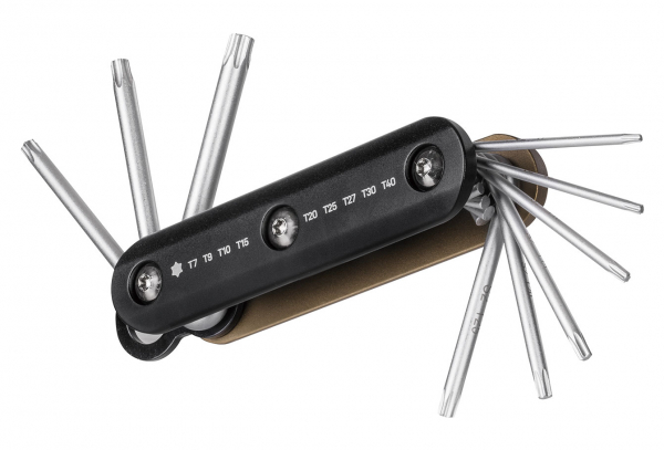 Multi Outils Topeak Torx Combo Noir / Or (9 Fonctions)