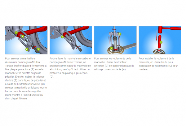 Demonte Boîtier Et Pédalier Unior Pour Campagnolo Power Et Ultra Torque – Image 2