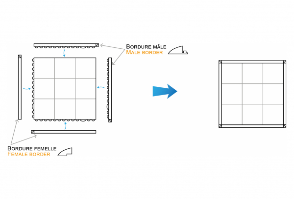 Dalle Anti-Fatigue VAR 915x915x16 Mm Noir – Image 2