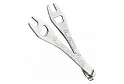 Démonte Pneus + Clé à Pédales Lezyne Sabre Lever Argent (3 Fonctions)