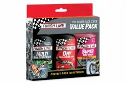 FINISH LINE Pack De Nettoyage Premium Bike Care Value 3x120ml